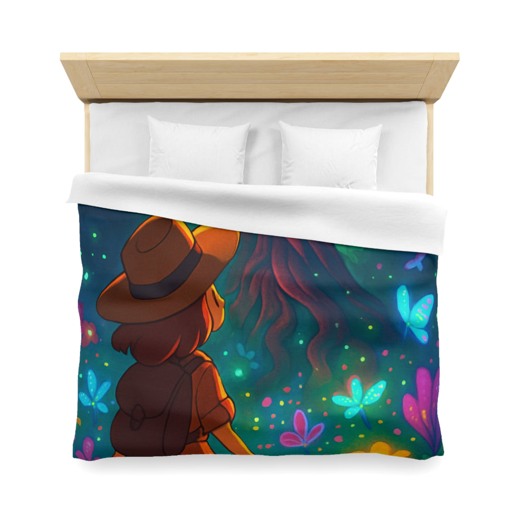 Housse de Couette Microfibre Illustration Unique Design Moderne Décoration Intérieure Raffinée