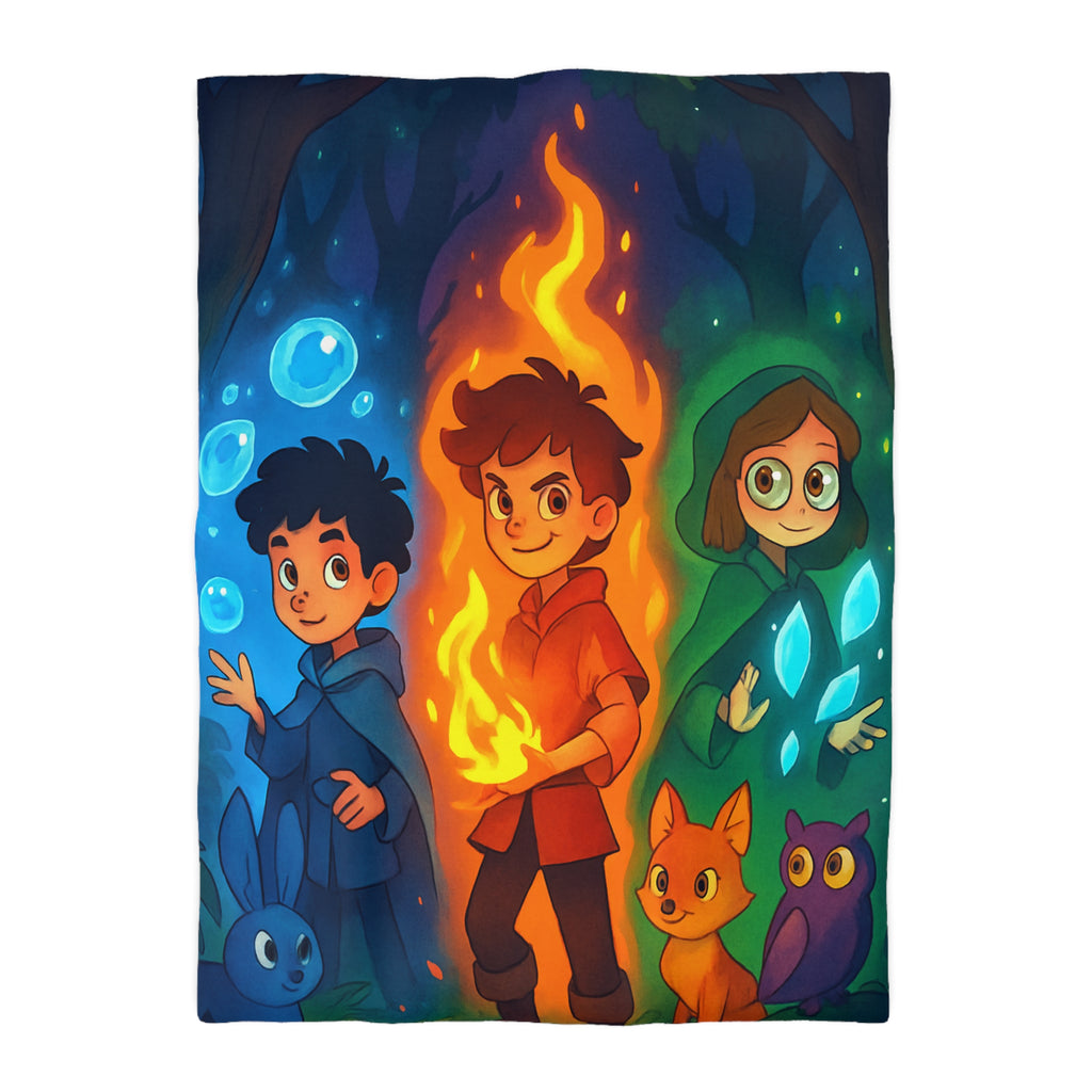 Housse de Couette Microfibre Design Artistique Moderne Décoration Chambre Confort Premium