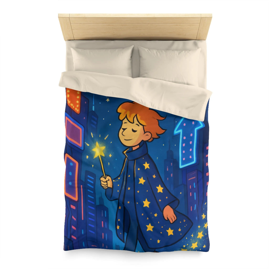 Housse de Couette Microfibre Art Graphique Contemporain Style Décoratif Chambre Tendance