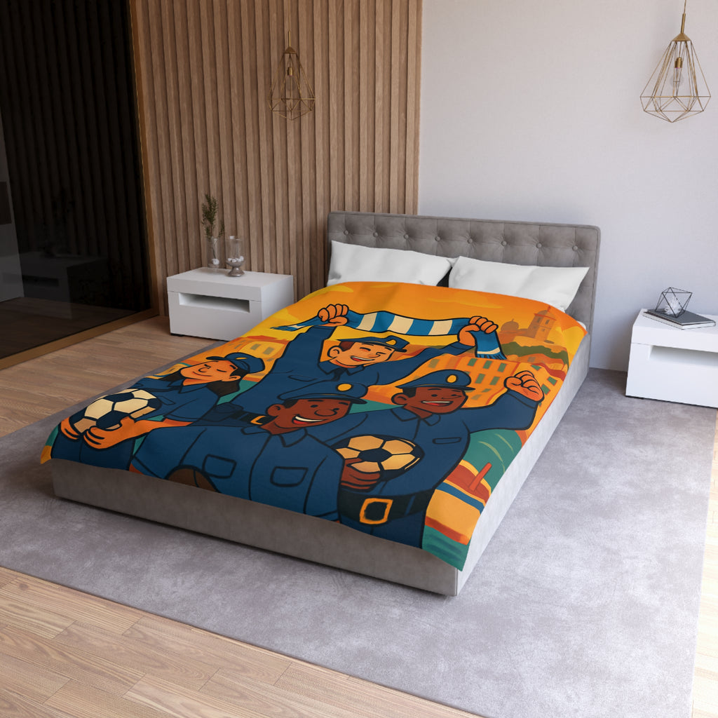 Housse de Couette Microfibre Illustration Unique Design Moderne Décoration Intérieure Raffinée