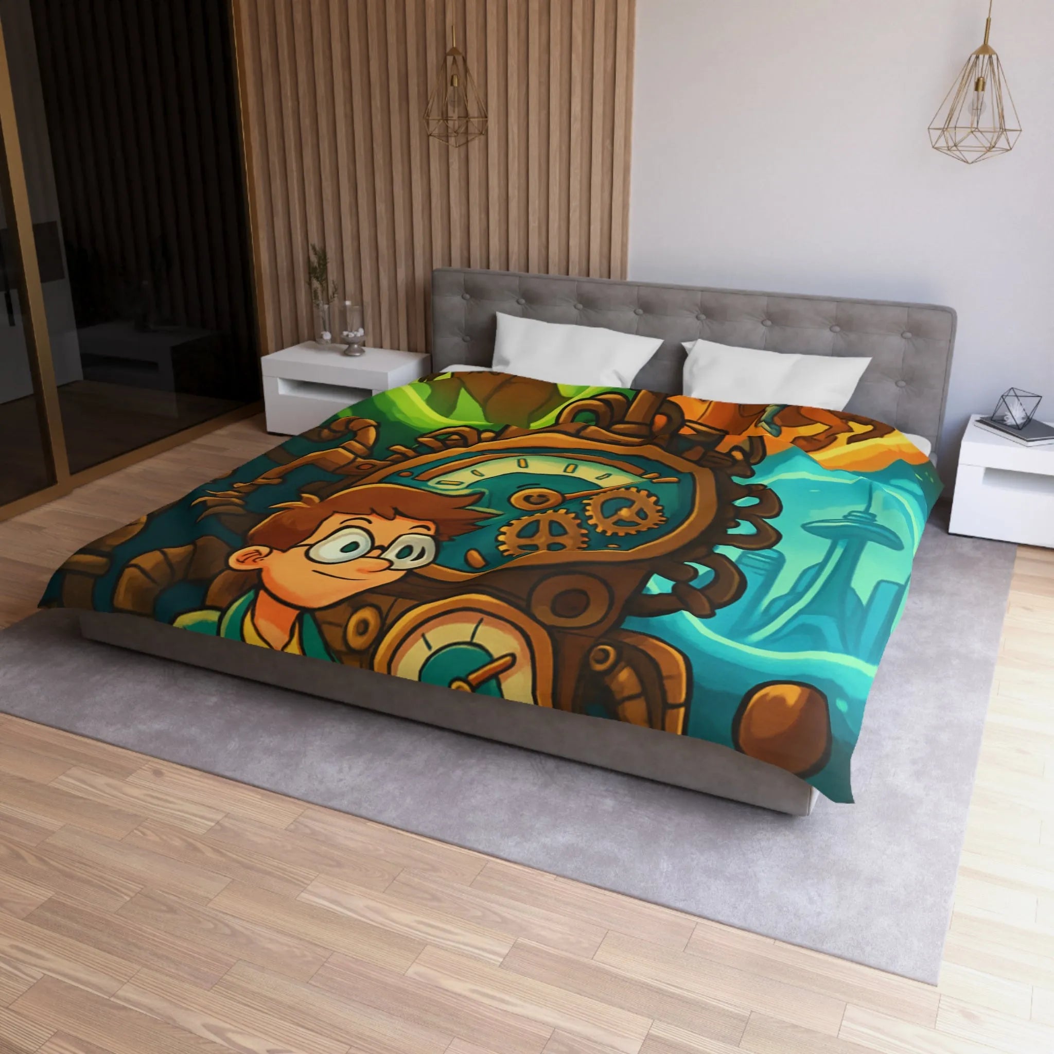 Housse de Couette Fantastique avec Aventure dans le Temps et Exploration de Mystères