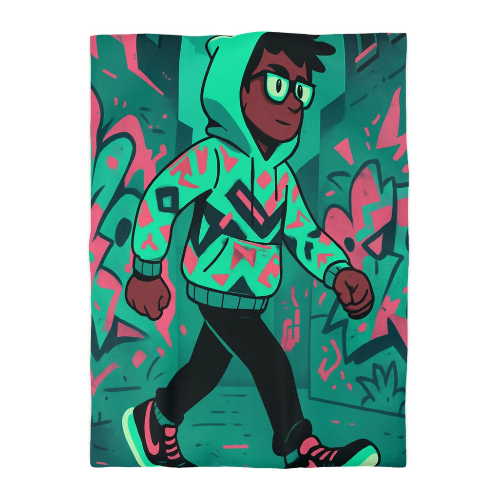 Housse de Couette Microfibre Création Artistique Moderne Design Exclusif Décoration Chambre