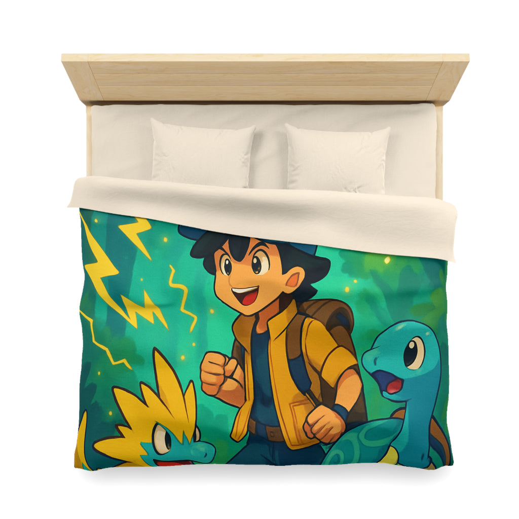 Housse de Couette Microfibre Motif Créatif Original Style Contemporain Chambre Élégante