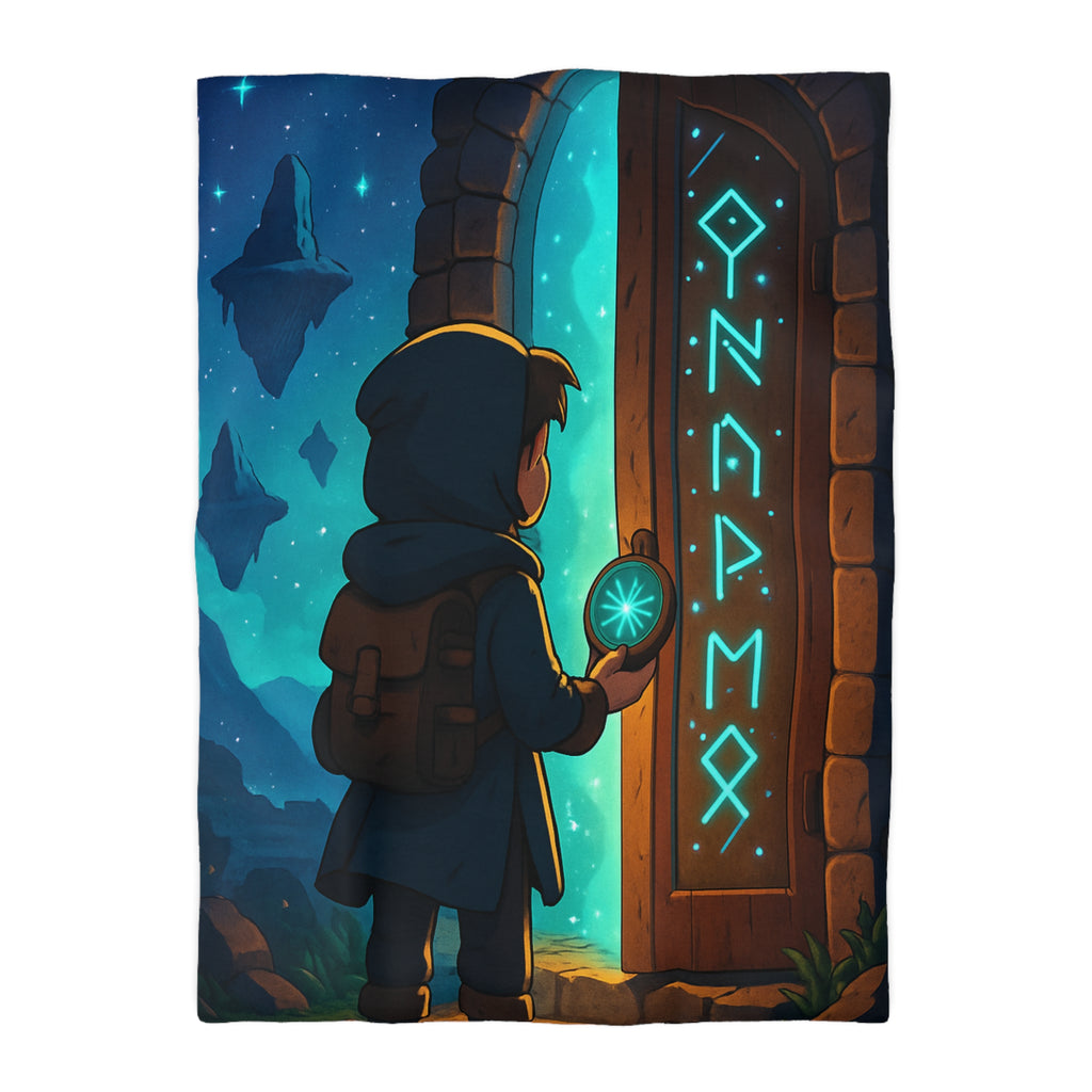 Housse de Couette Microfibre Illustration Unique Design Moderne Décoration Intérieure Raffinée