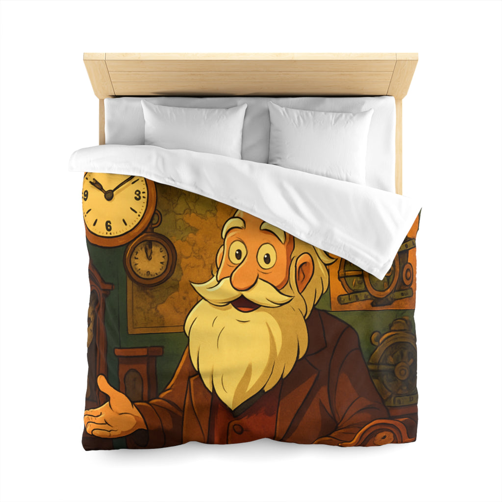 Housse de Couette Microfibre Illustration Unique Design Moderne Décoration Intérieure Raffinée