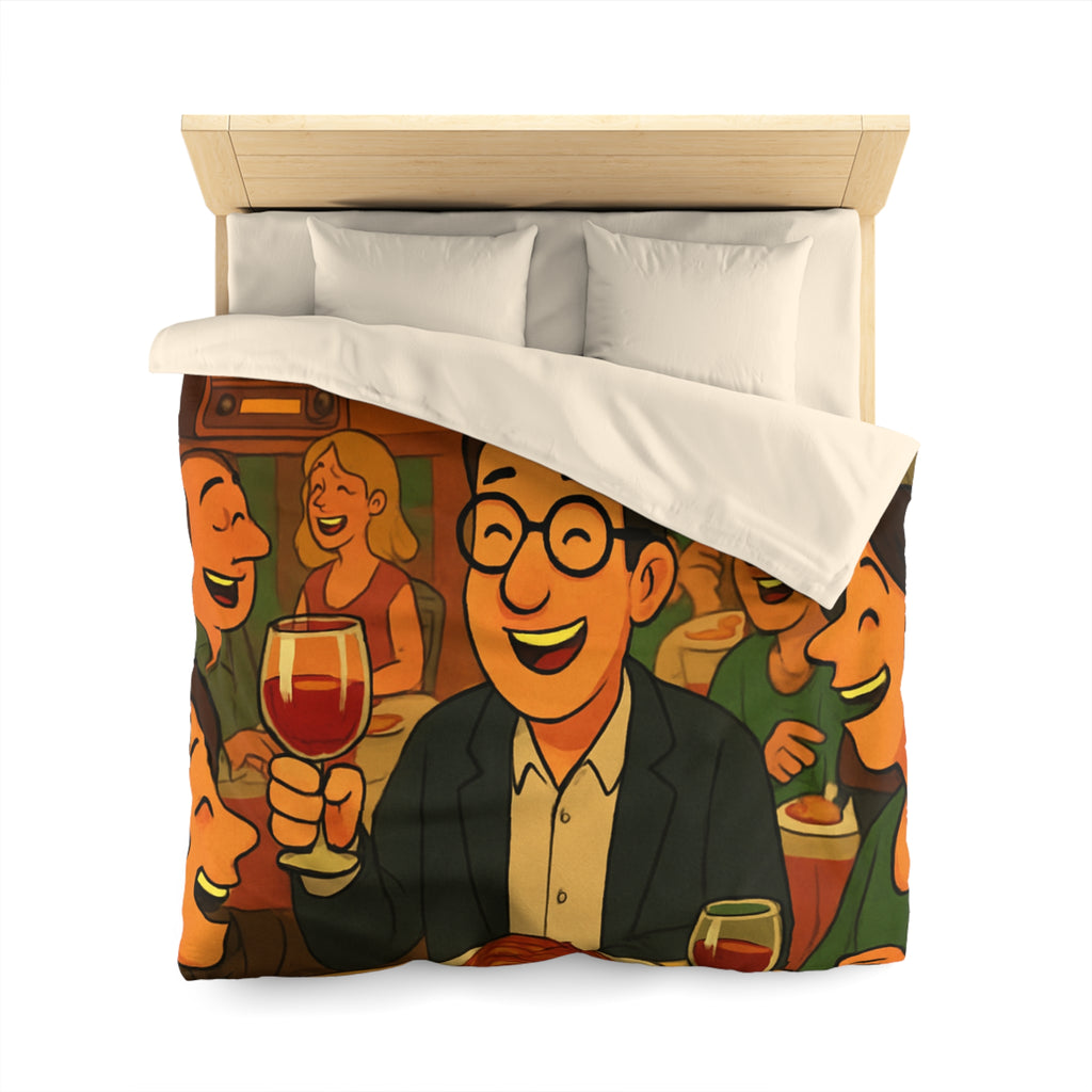 Housse de Couette Microfibre Illustration Unique Design Moderne Décoration Intérieure Raffinée