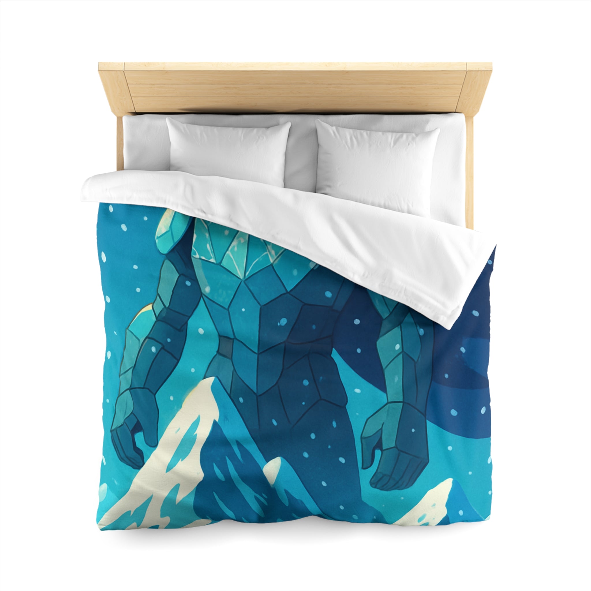 Housse de Couette Microfibre Illustration Unique Design Moderne Décoration Intérieure Raffinée