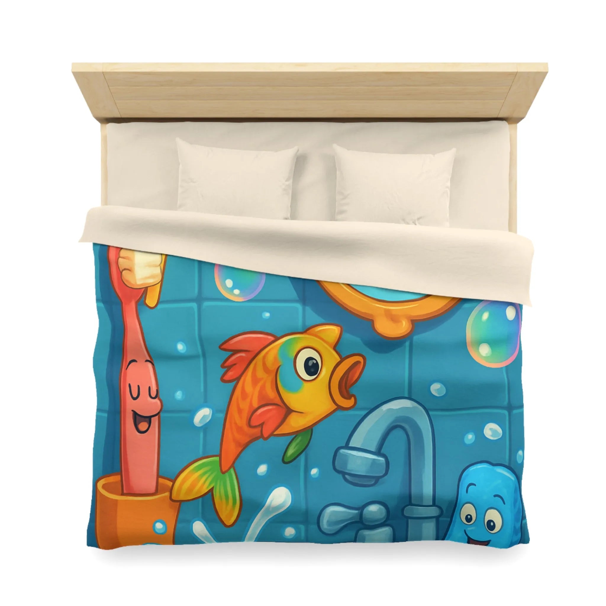 Enchantez votre chambre avec une housse de couette poisson magique et joyeux