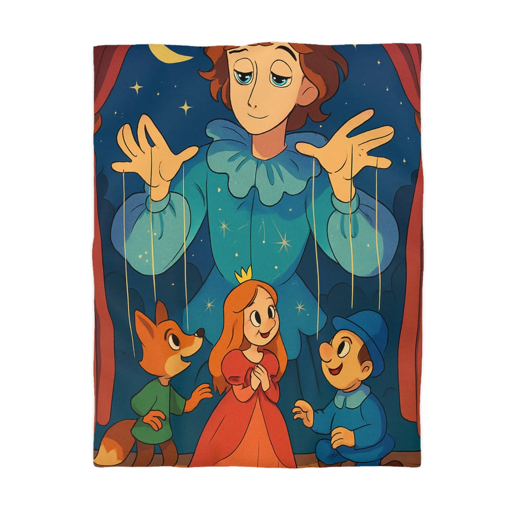 Housse de couette marionnette: spectacle enchanté de nuit étoilée pour enfants rêveurs