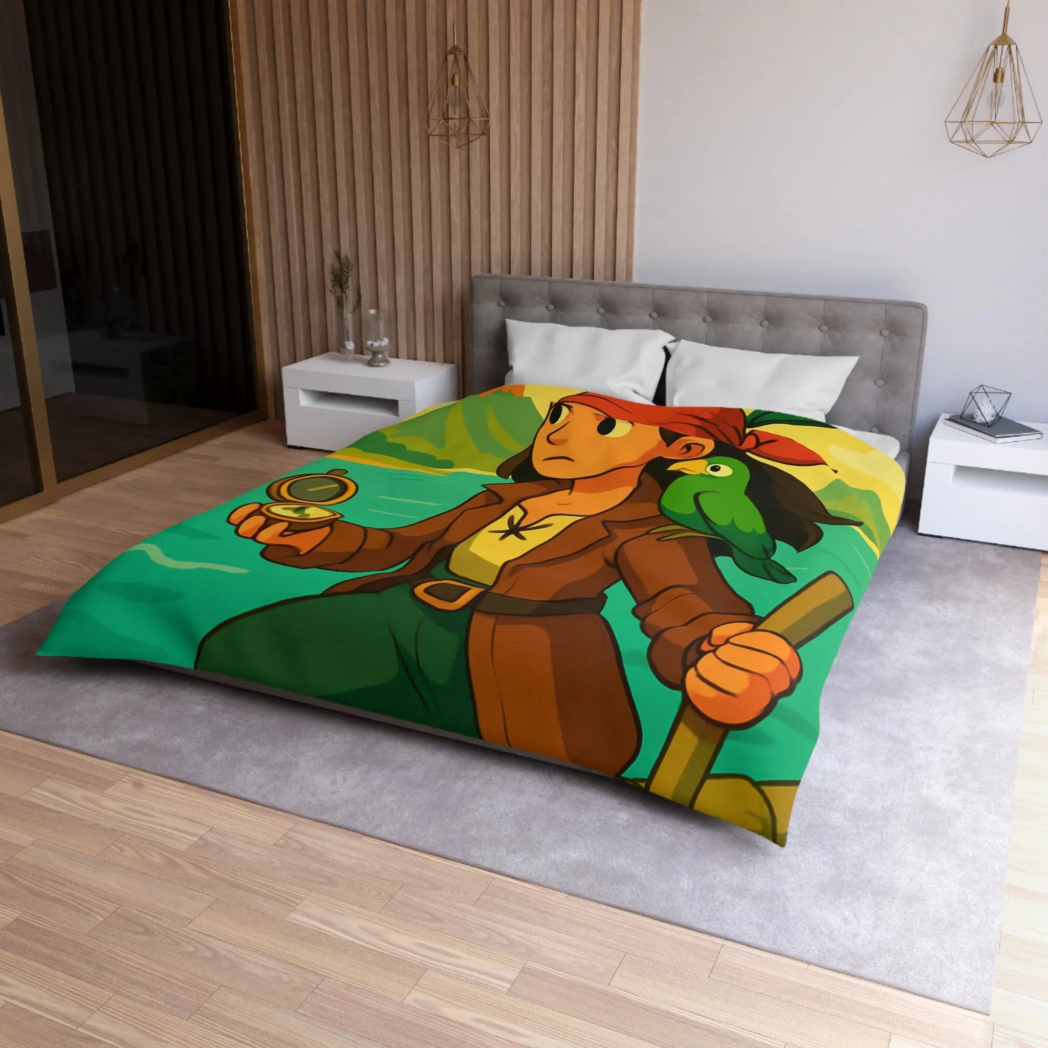 Housse de Couette Microfibre Création Artistique Moderne Design Exclusif Décoration Chambre