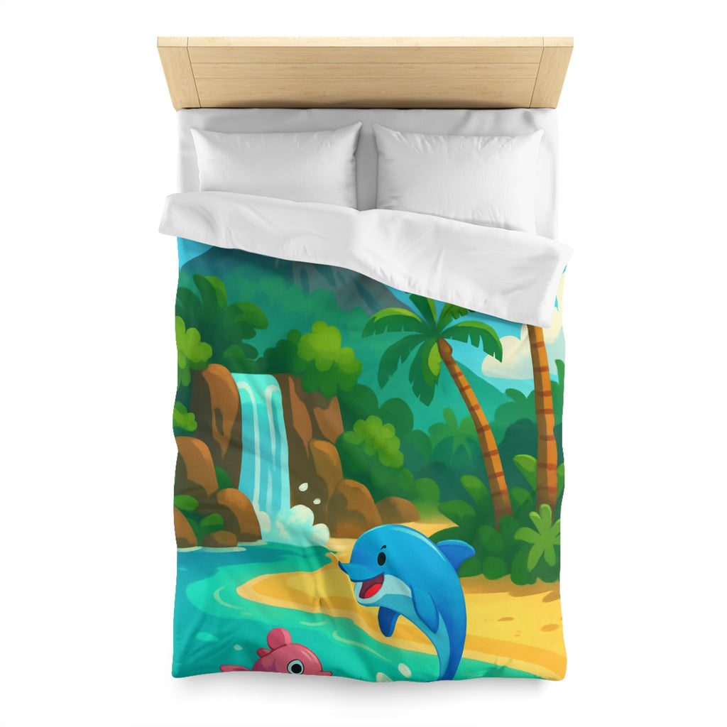 Housse de Couette Microfibre Motif Créatif Original Style Contemporain Chambre Élégante