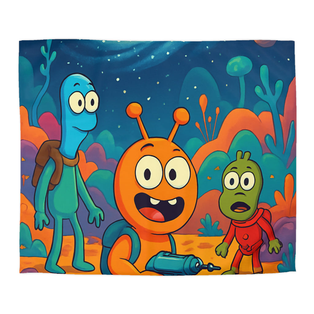 Housse de Couette Microfibre Design Artistique Moderne Décoration Chambre Confort Premium