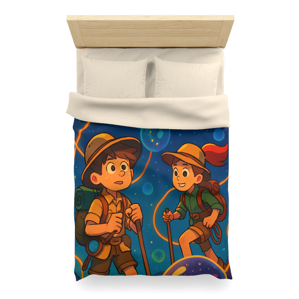 Housse de Couette Microfibre Création Artistique Moderne Design Exclusif Décoration Chambre