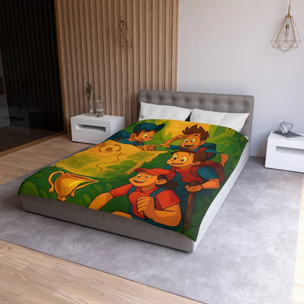 Explorez la jungles enchantée et découvrez un trésor inestimable sous un coucher de soleil vibrant