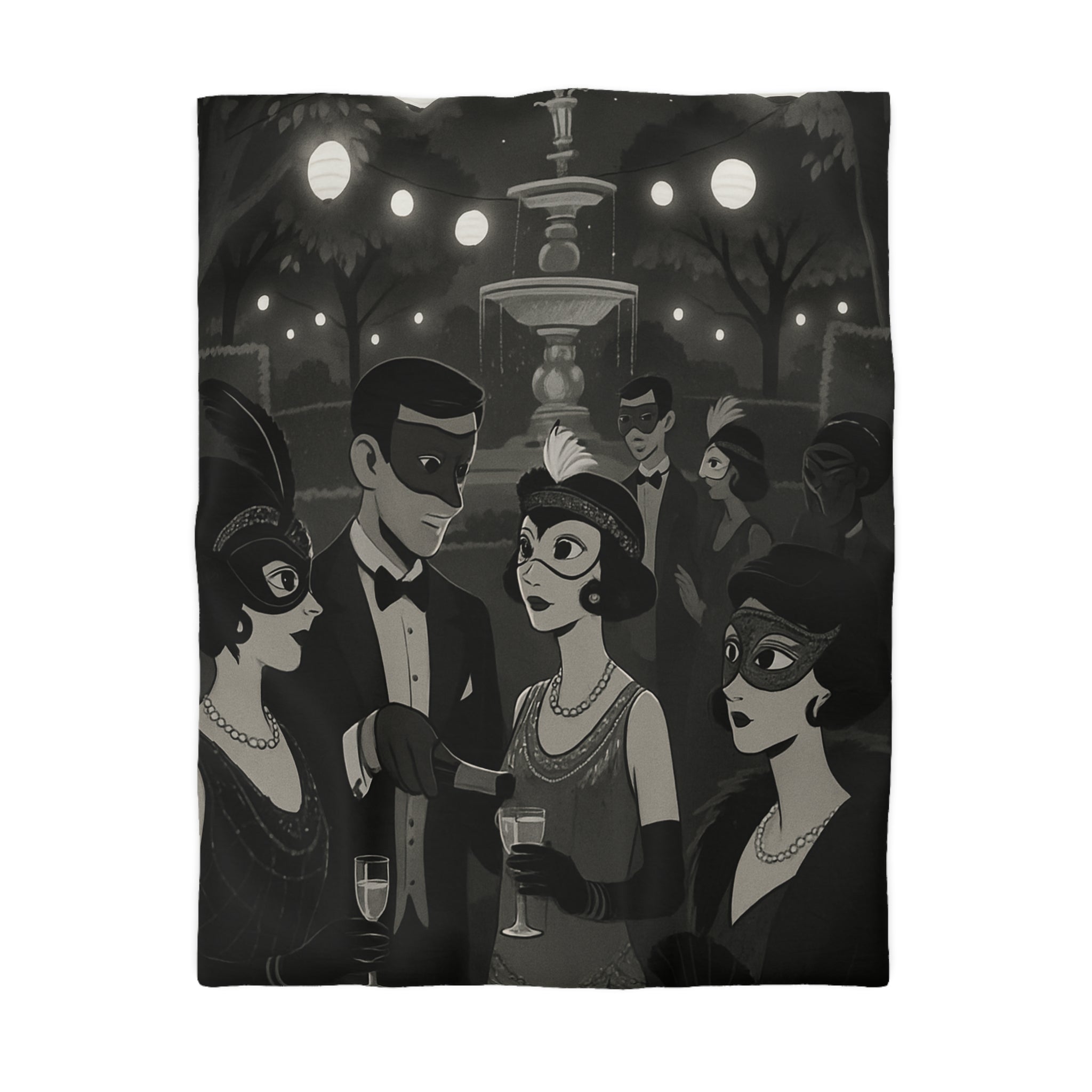 Housse de Couette Microfibre Motif Créatif Original Style Contemporain Chambre Élégante