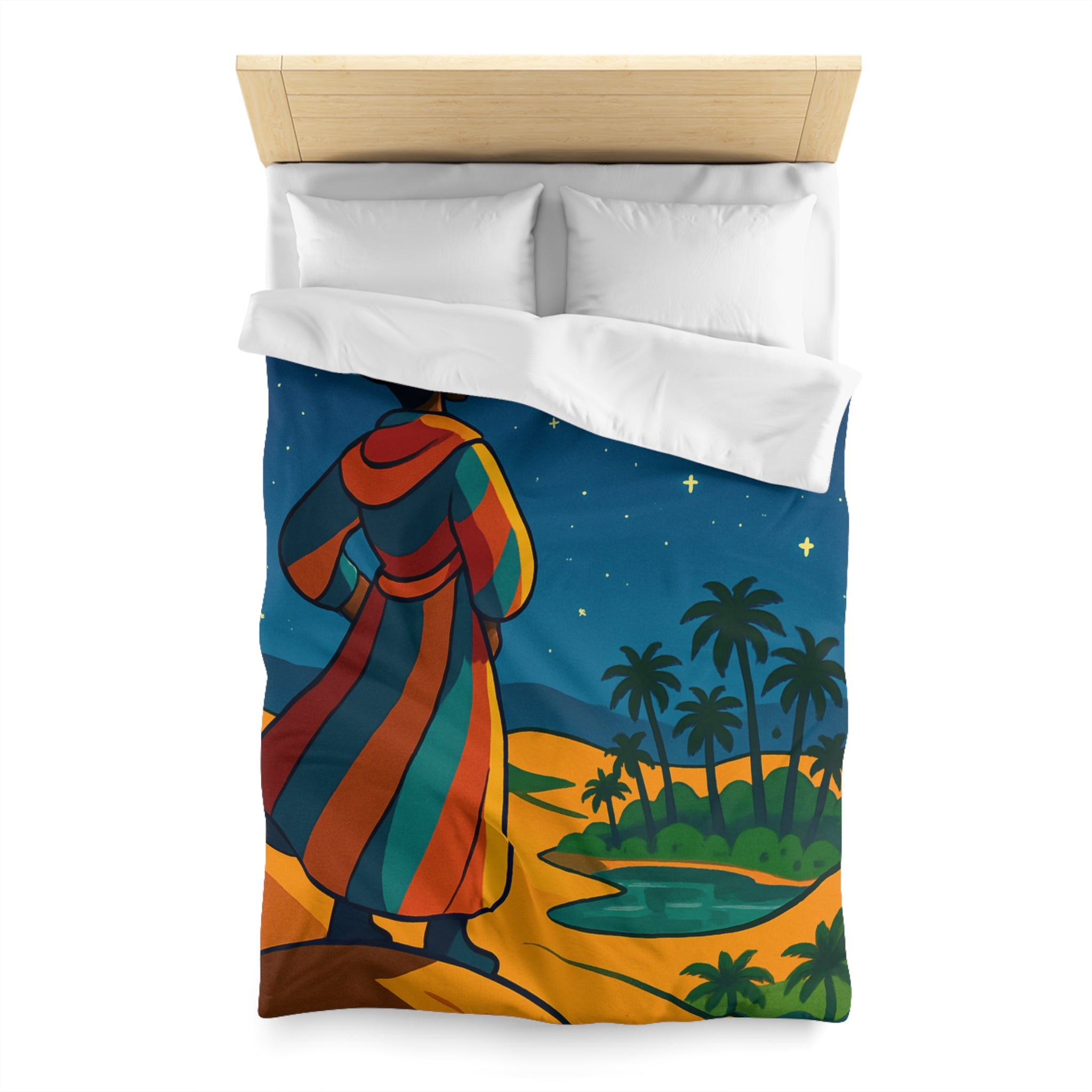 Housse de Couette Microfibre Motif Créatif Original Style Contemporain Chambre Élégante