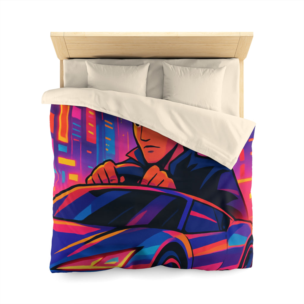 Housse de Couette Microfibre Design Artistique Moderne Décoration Chambre Confort Premium