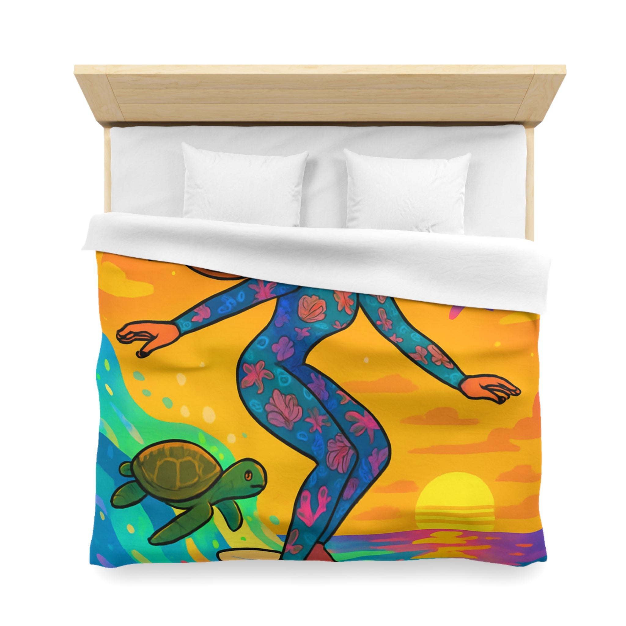 Housse de Couette Microfibre Création Artistique Moderne Design Exclusif Décoration Chambre