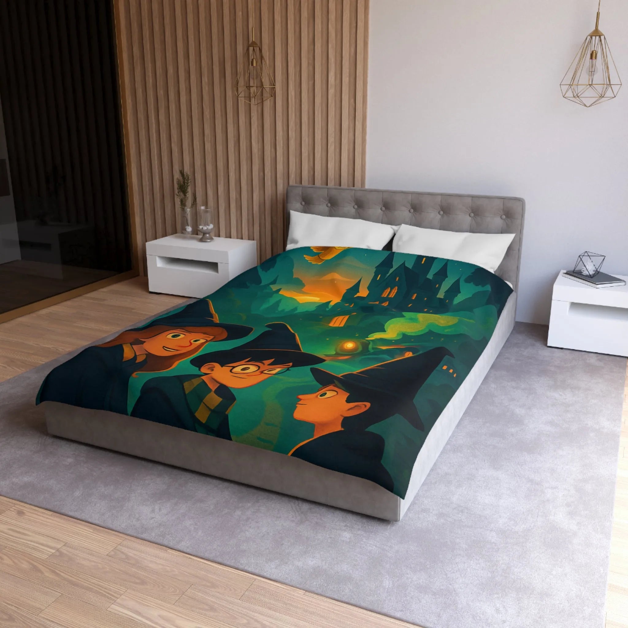 Explorez l'univers magique des sorciers avec une housse de couette mystérieuse et captivante