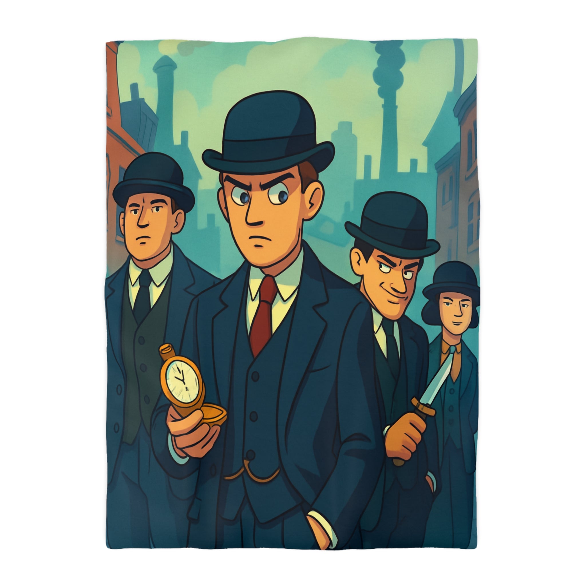 Housse de Couette Microfibre Design Artistique Moderne Décoration Chambre Confort Premium