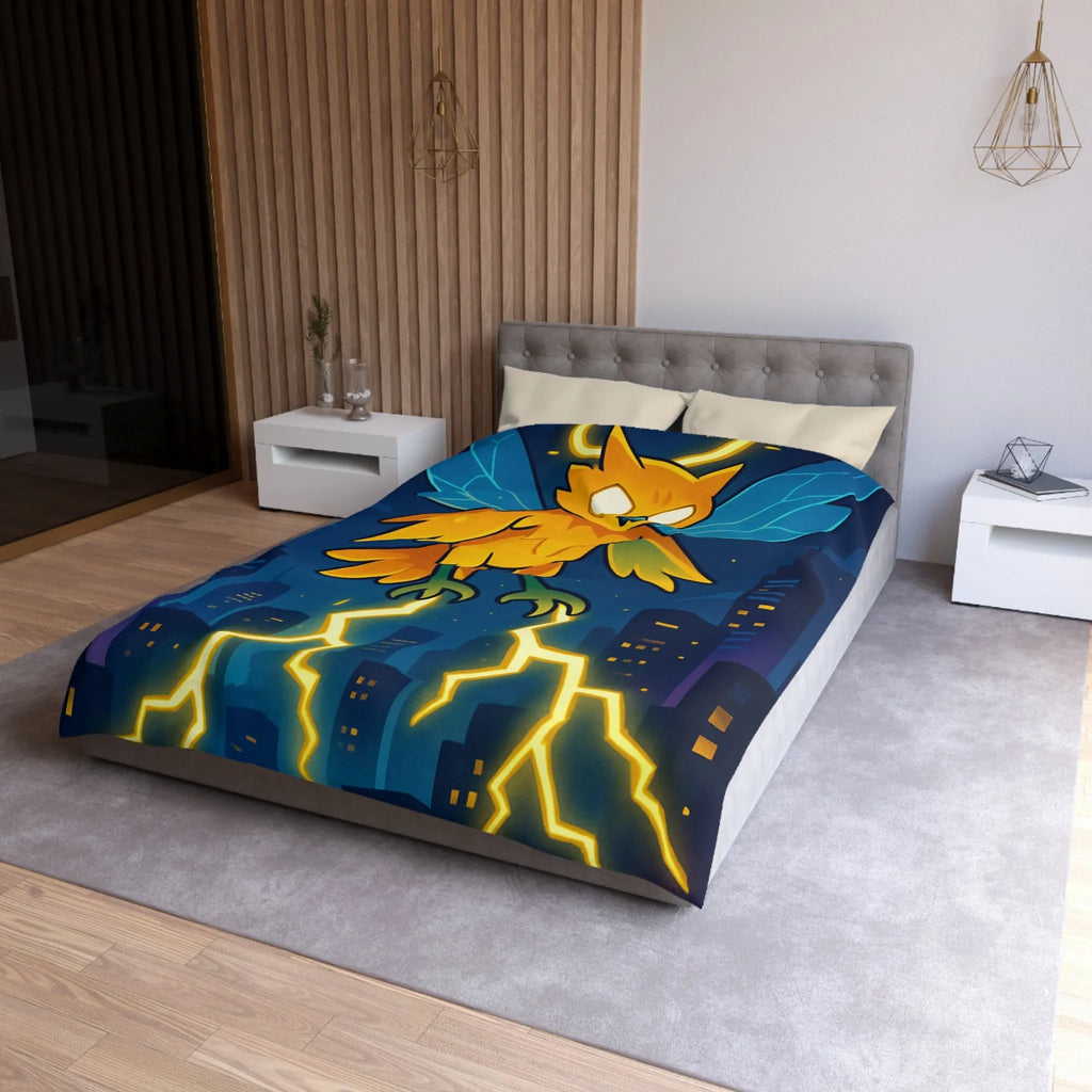 Housse de Couette Microfibre Art Graphique Contemporain Style Décoratif Chambre Tendance
