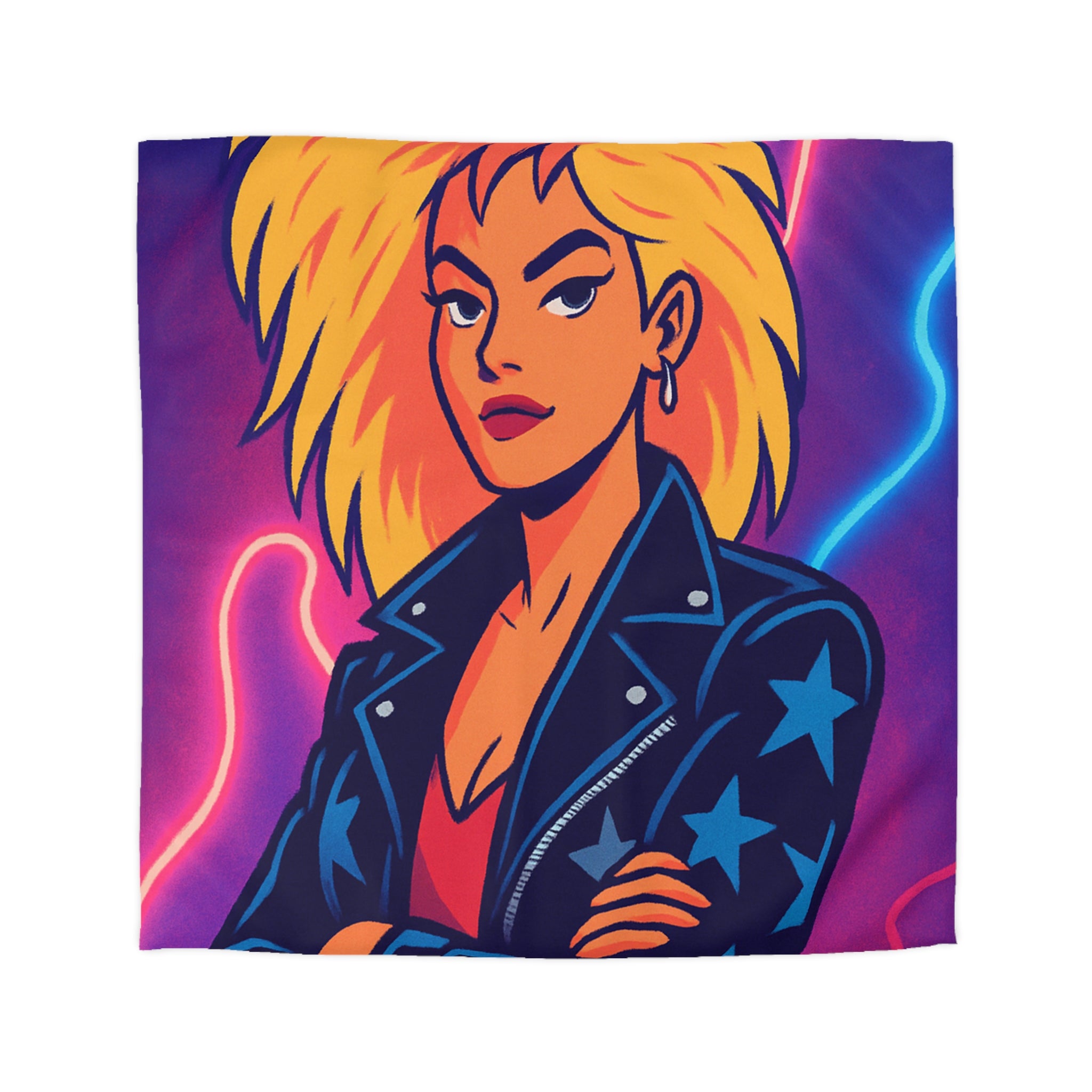 Housse de Couette Microfibre Design Artistique Moderne Décoration Chambre Confort Premium