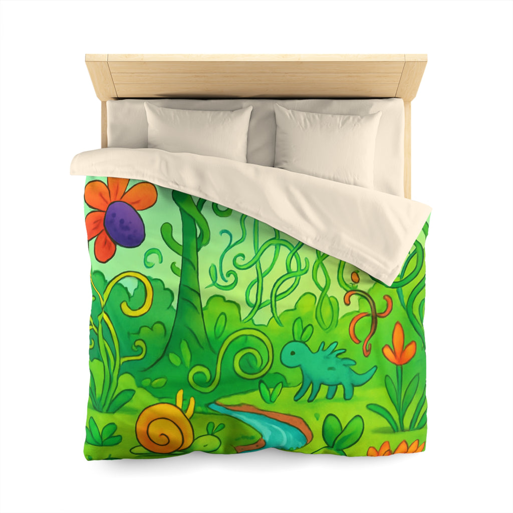 Housse de Couette Microfibre Design Artistique Moderne Décoration Chambre Confort Premium