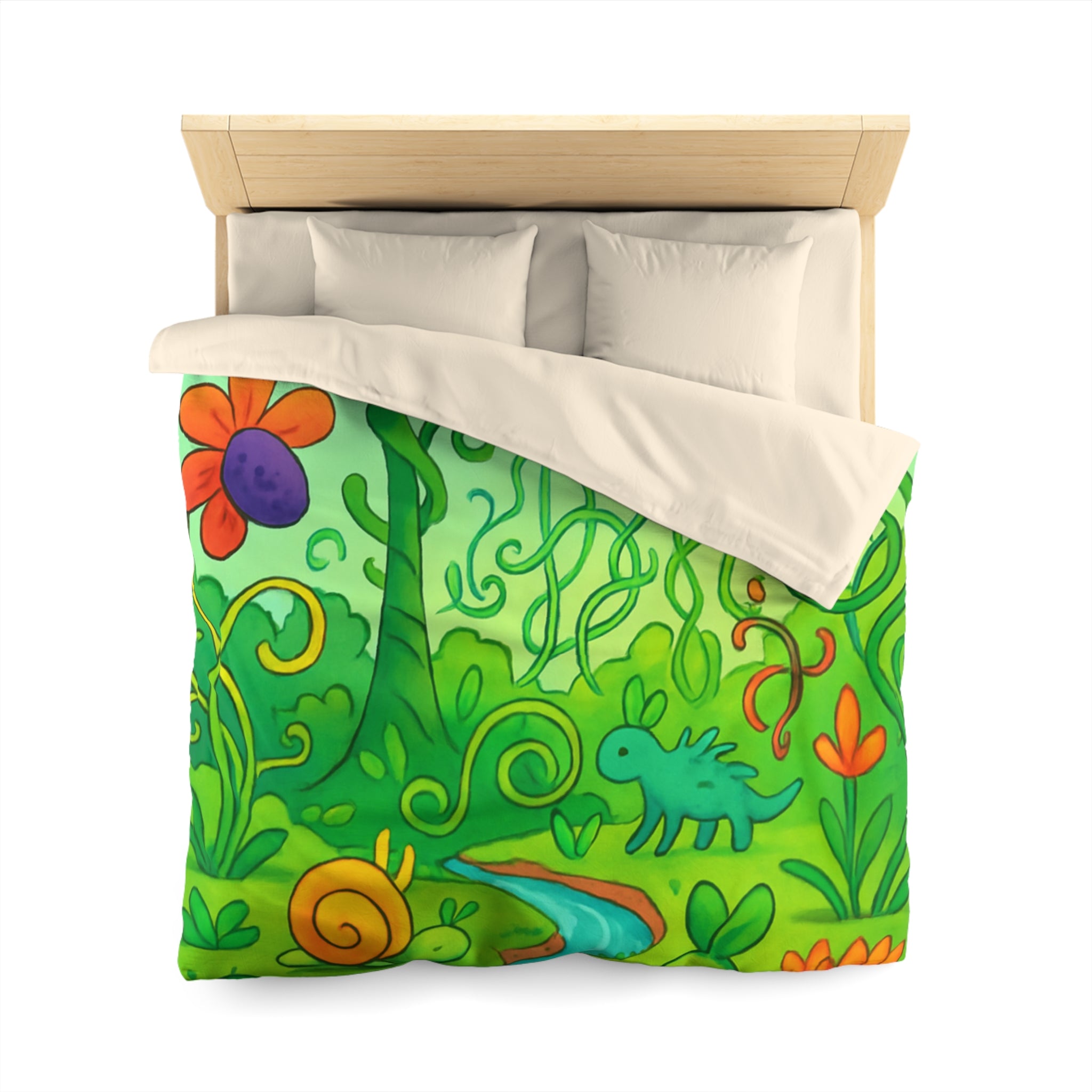 Housse de Couette Microfibre Design Artistique Moderne Décoration Chambre Confort Premium