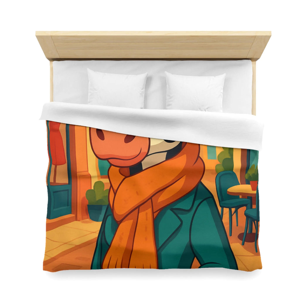 Housse de Couette Microfibre Art Graphique Contemporain Style Décoratif Chambre Tendance