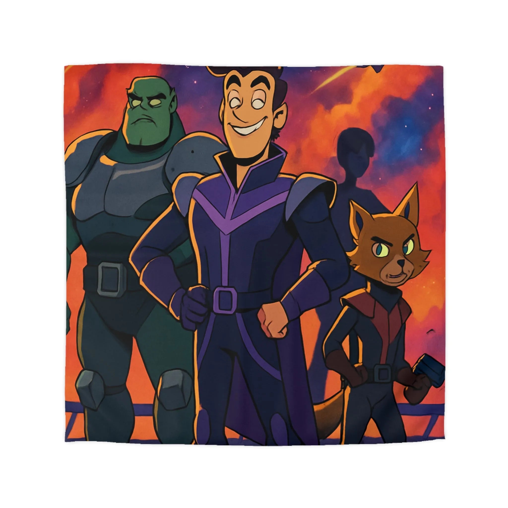 Housse de Couette Microfibre Art Graphique Contemporain Style Décoratif Chambre Tendance