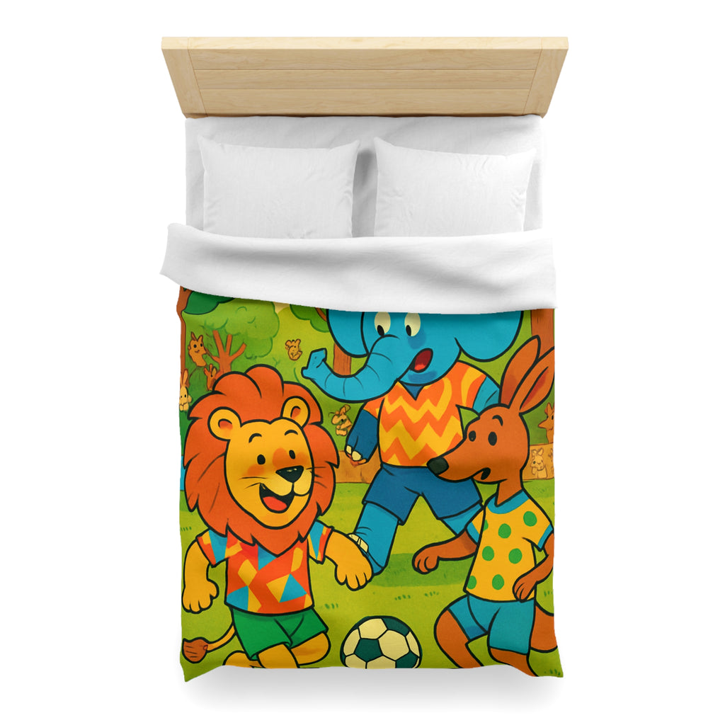 Housse de Couette Microfibre Motif Créatif Original Style Contemporain Chambre Élégante