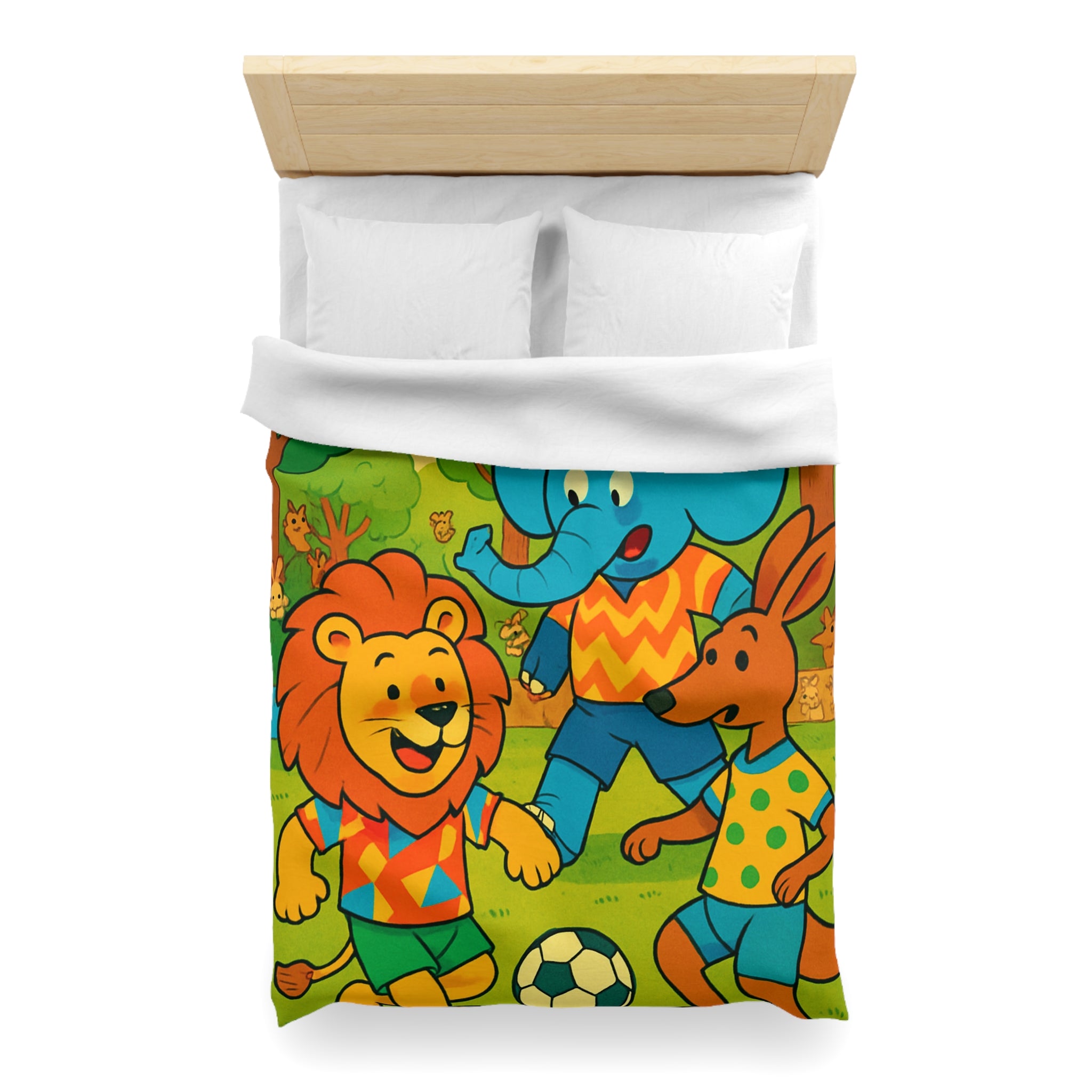 Housse de Couette Microfibre Motif Créatif Original Style Contemporain Chambre Élégante