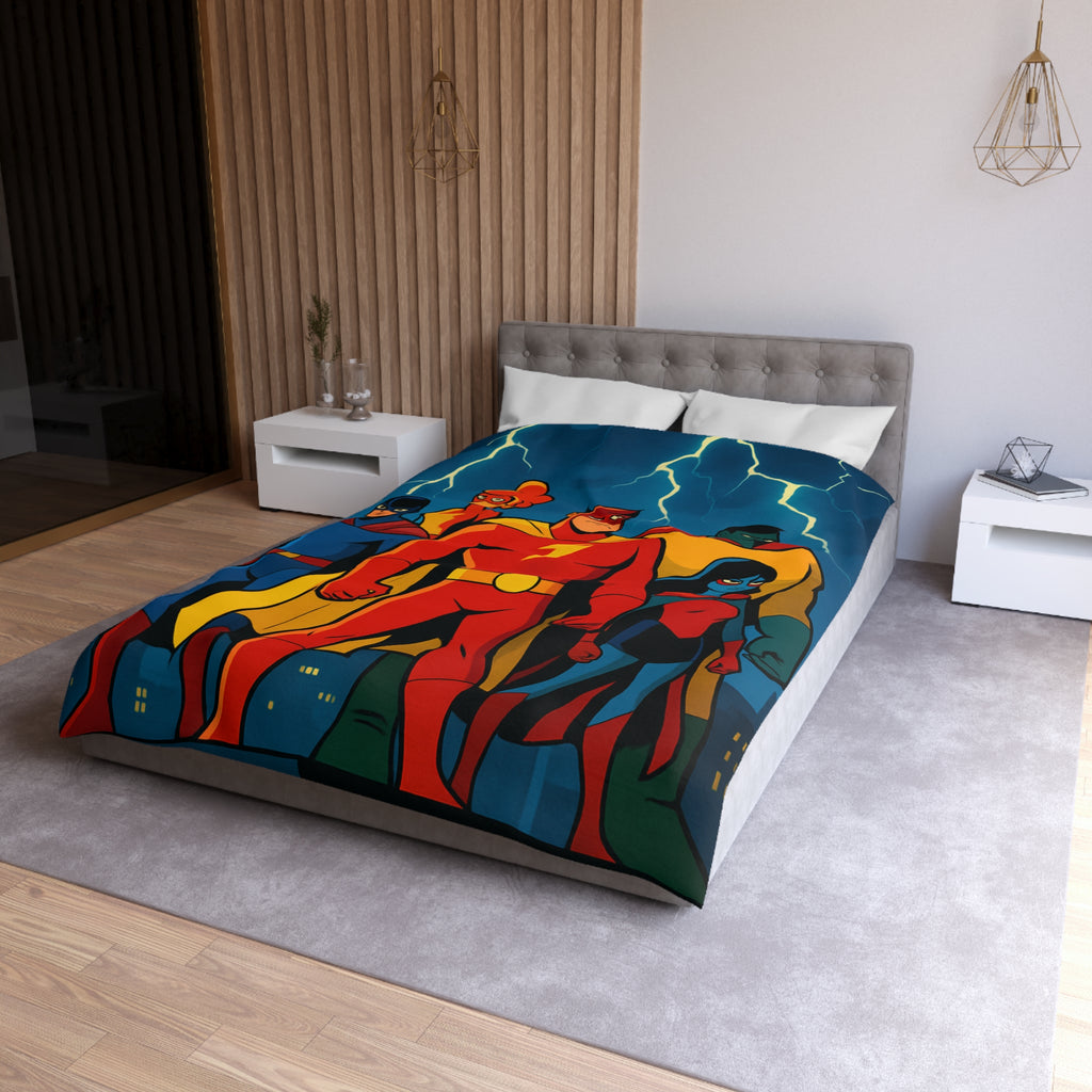 Housse de Couette Microfibre Design Artistique Moderne Décoration Chambre Confort Premium