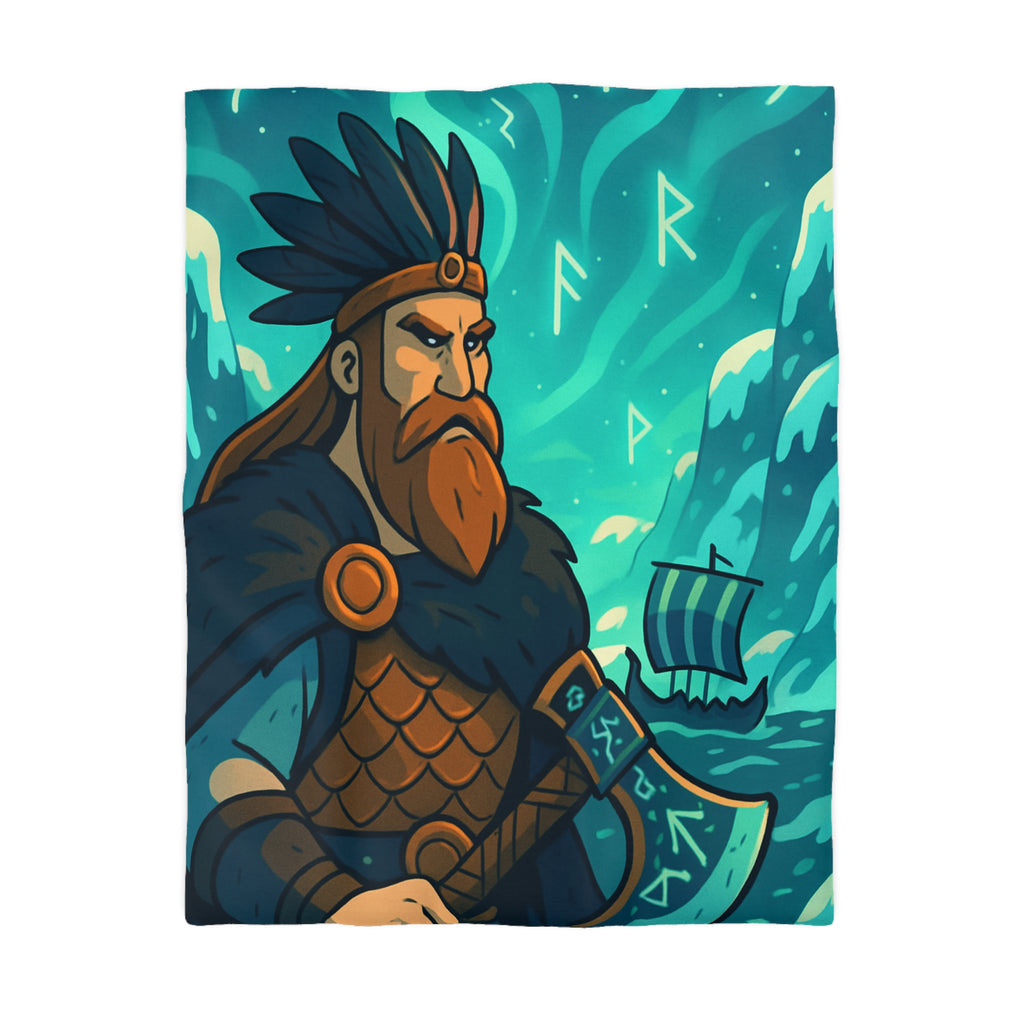 Housse de Couette Microfibre Illustration Unique Design Moderne Décoration Intérieure Raffinée