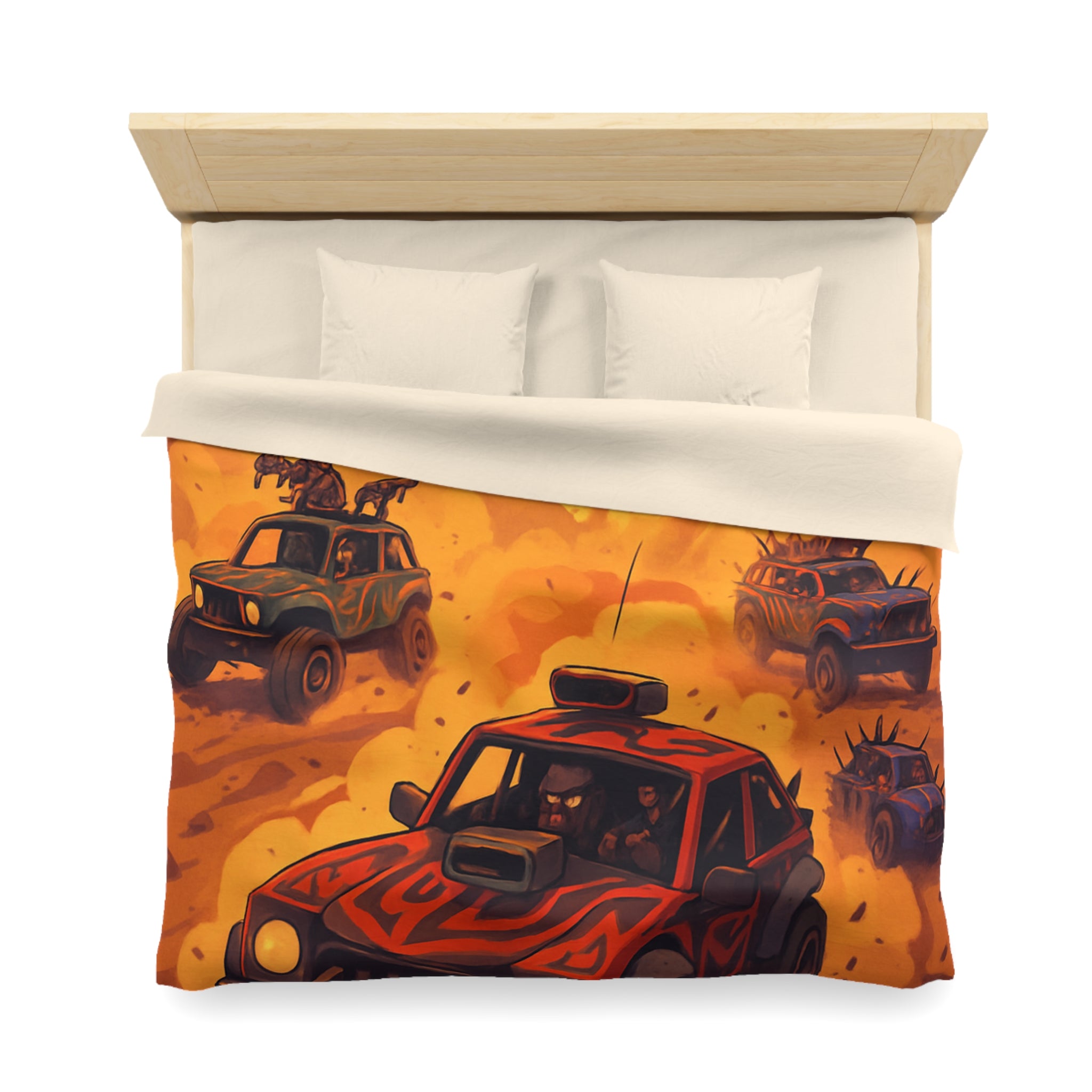 Housse de Couette Microfibre Design Artistique Moderne Décoration Chambre Confort Premium