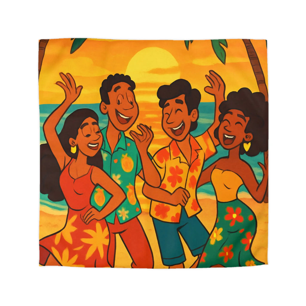 Housse de Couette Microfibre Art Graphique Contemporain Style Décoratif Chambre Tendance