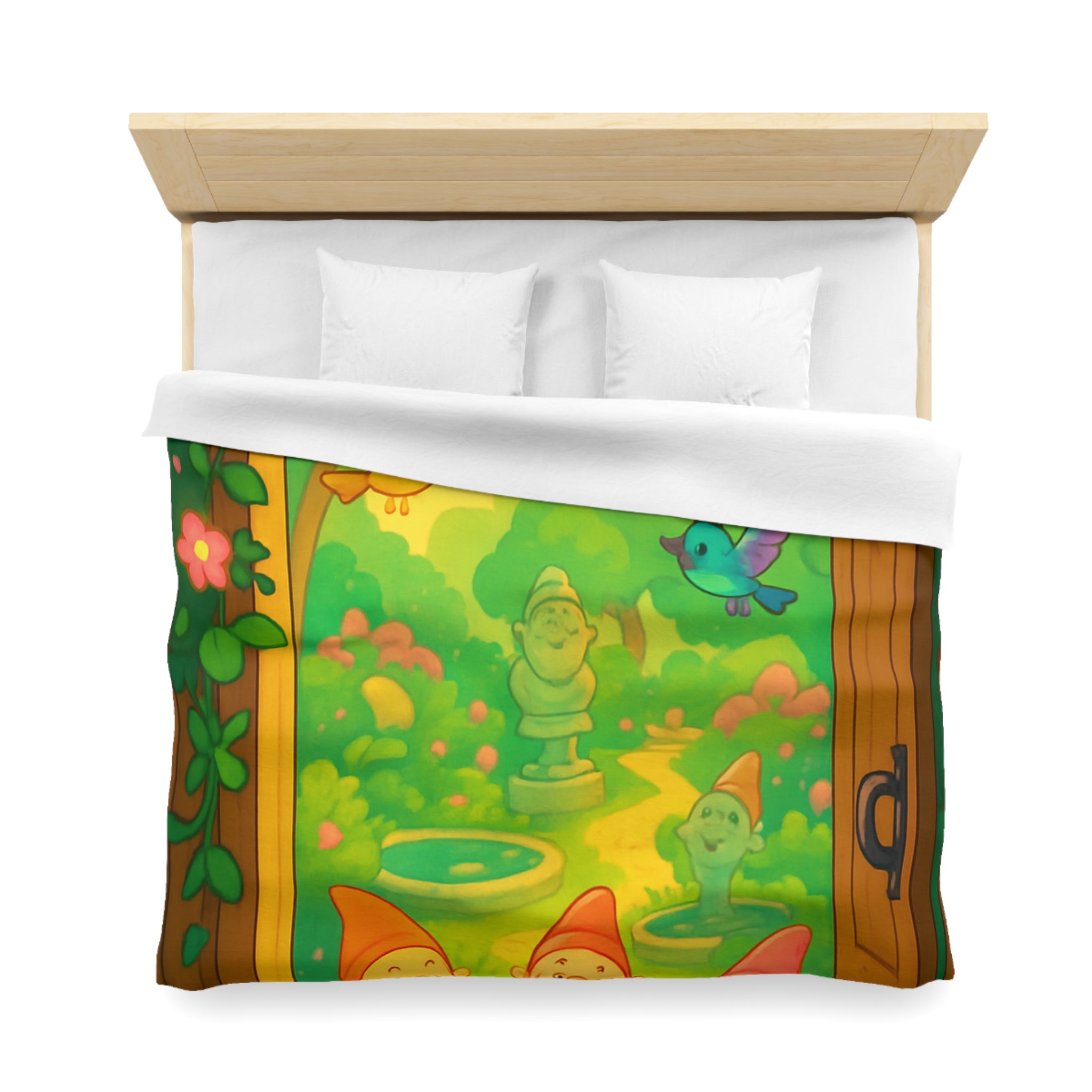 Housse de Couette Microfibre Motif Créatif Original Style Contemporain Chambre Élégante