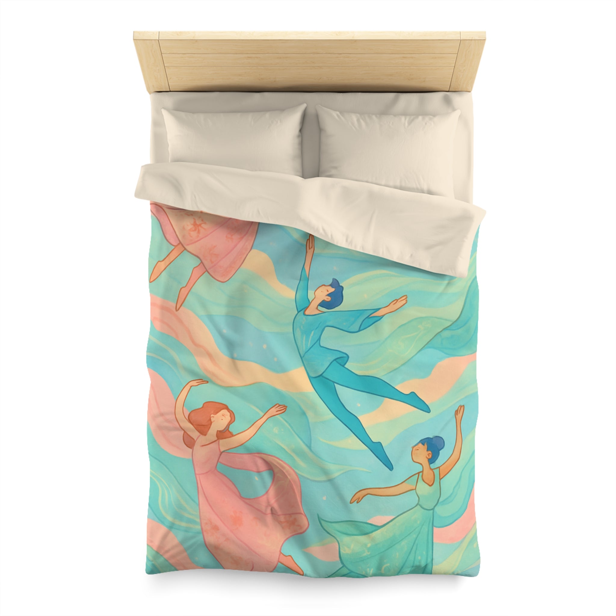 Housse de Couette Microfibre Illustration Unique Design Moderne Décoration Intérieure Raffinée