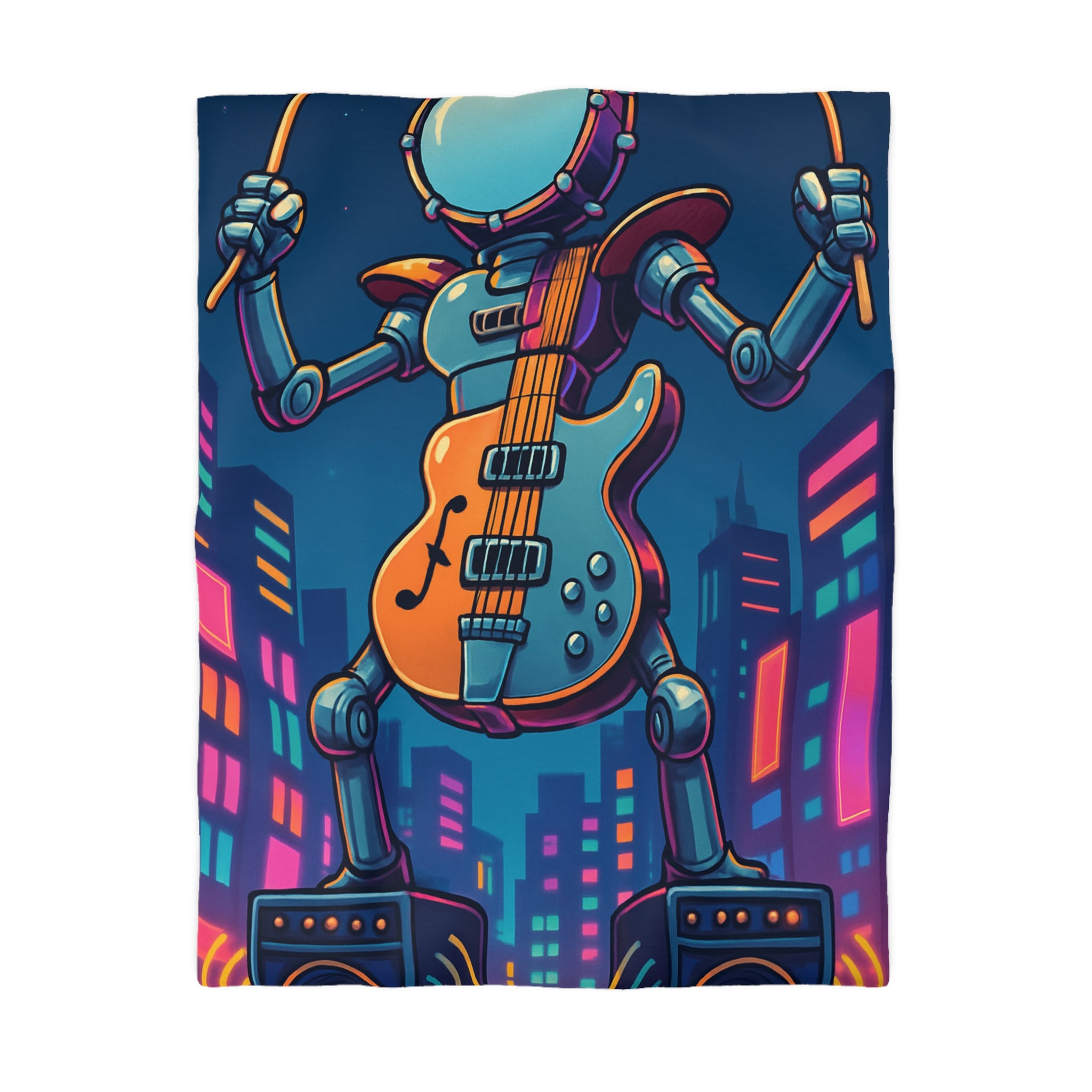 Housse de Couette Microfibre Design Artistique Moderne Décoration Chambre Confort Premium