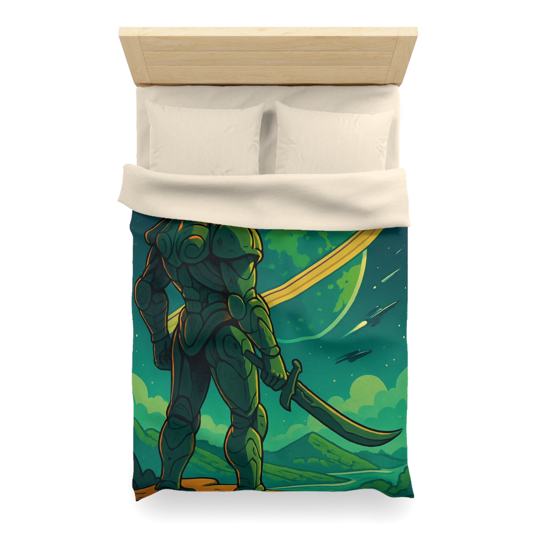 Housse de Couette Microfibre Design Artistique Moderne Décoration Chambre Confort Premium