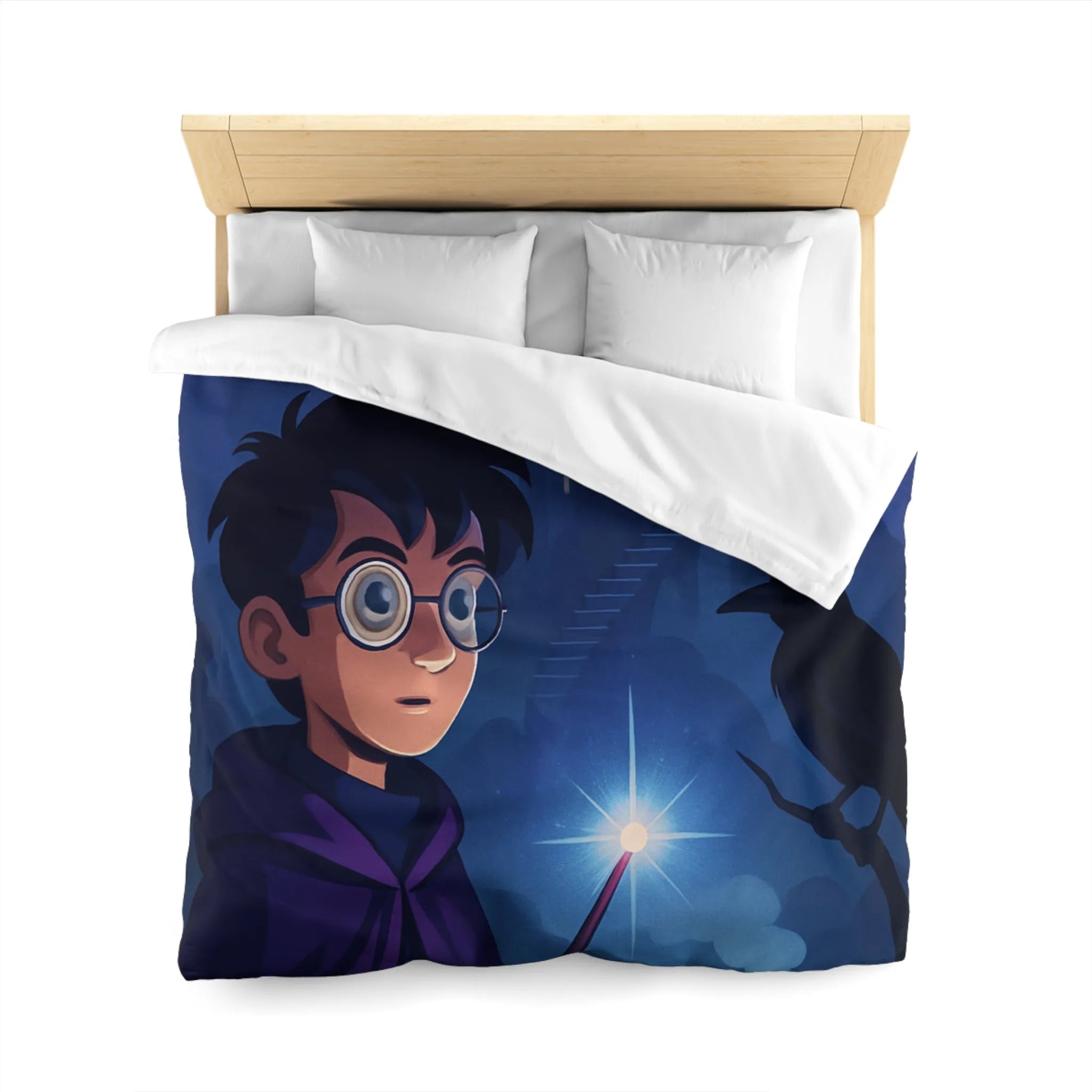 Housse de Couette Microfibre Art Graphique Contemporain Style Décoratif Chambre Tendance