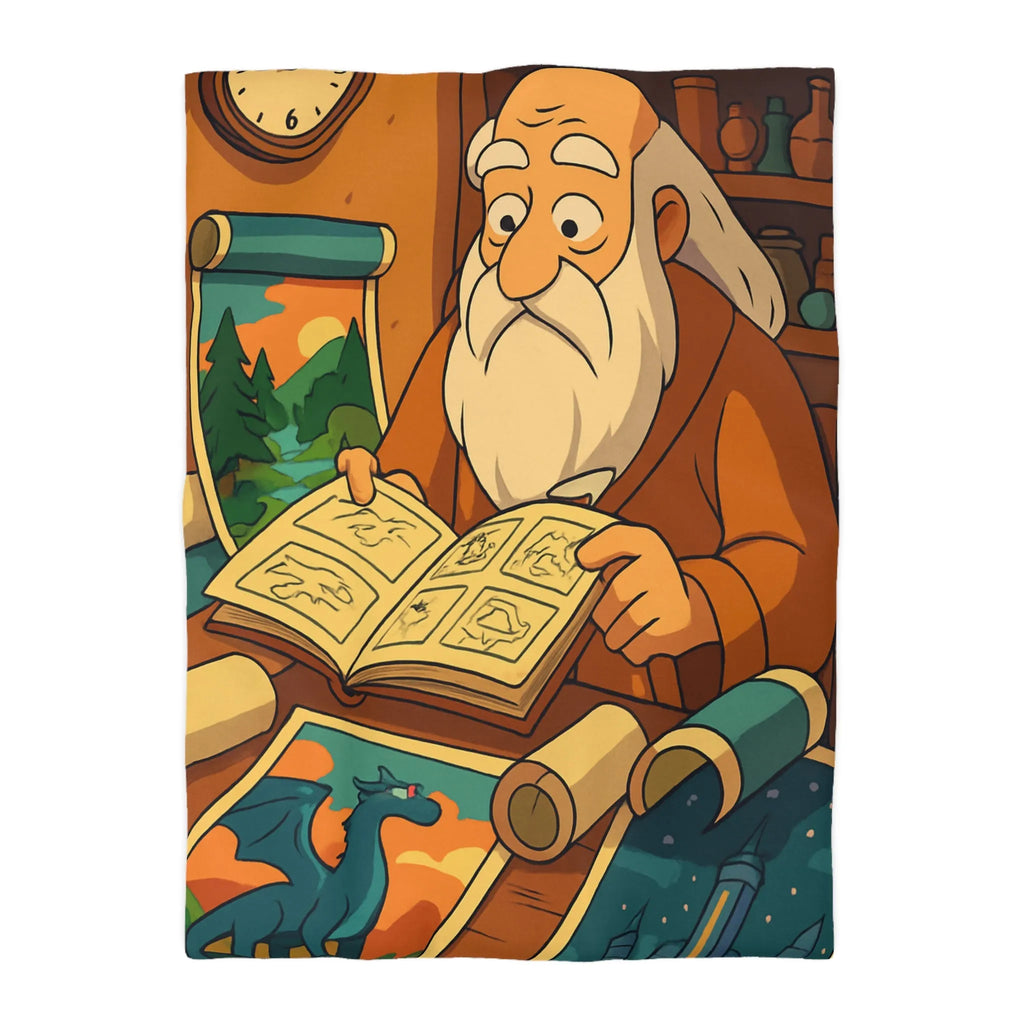 Explorez un monde magique avec cette housse de couette au design enchanteur et coloré