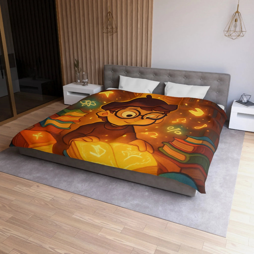 Housse de Couette Microfibre Art Graphique Contemporain Style Décoratif Chambre Tendance