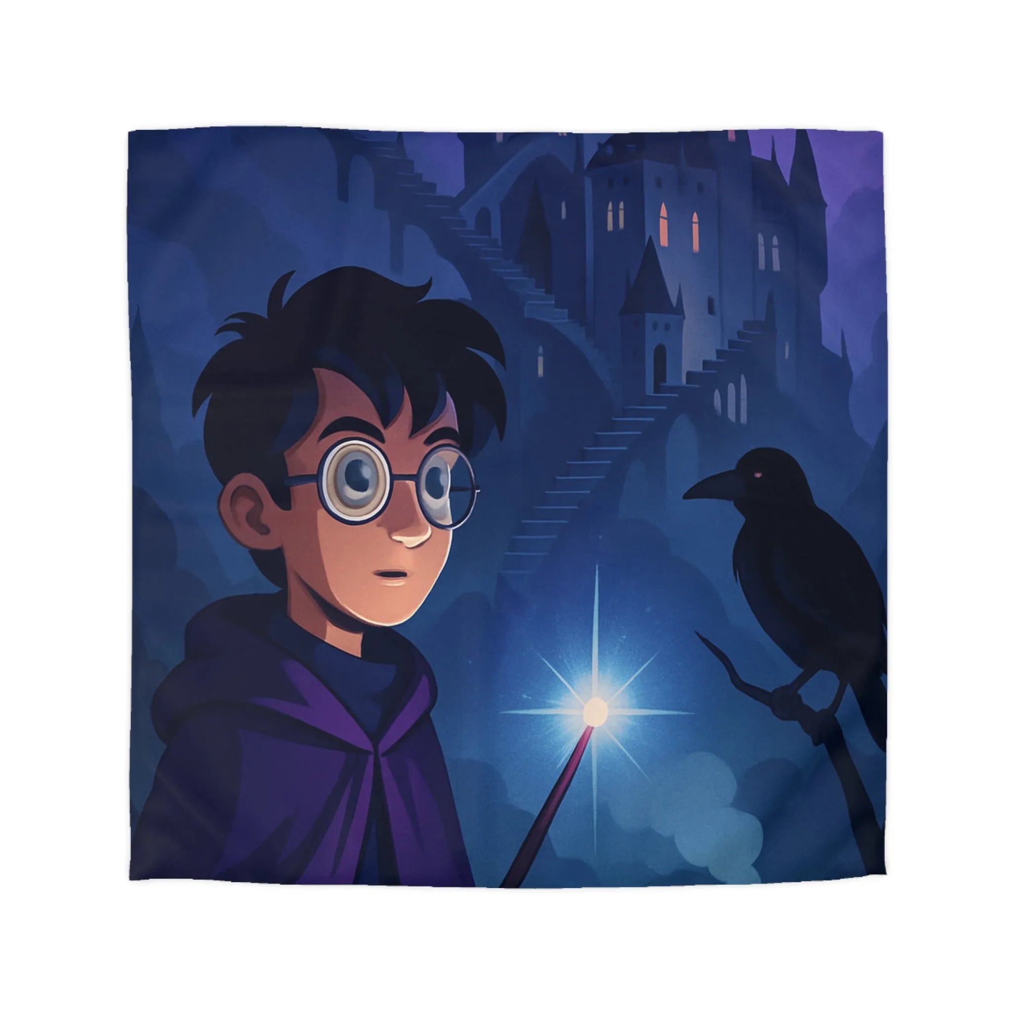 Housse de Couette Microfibre Art Graphique Contemporain Style Décoratif Chambre Tendance