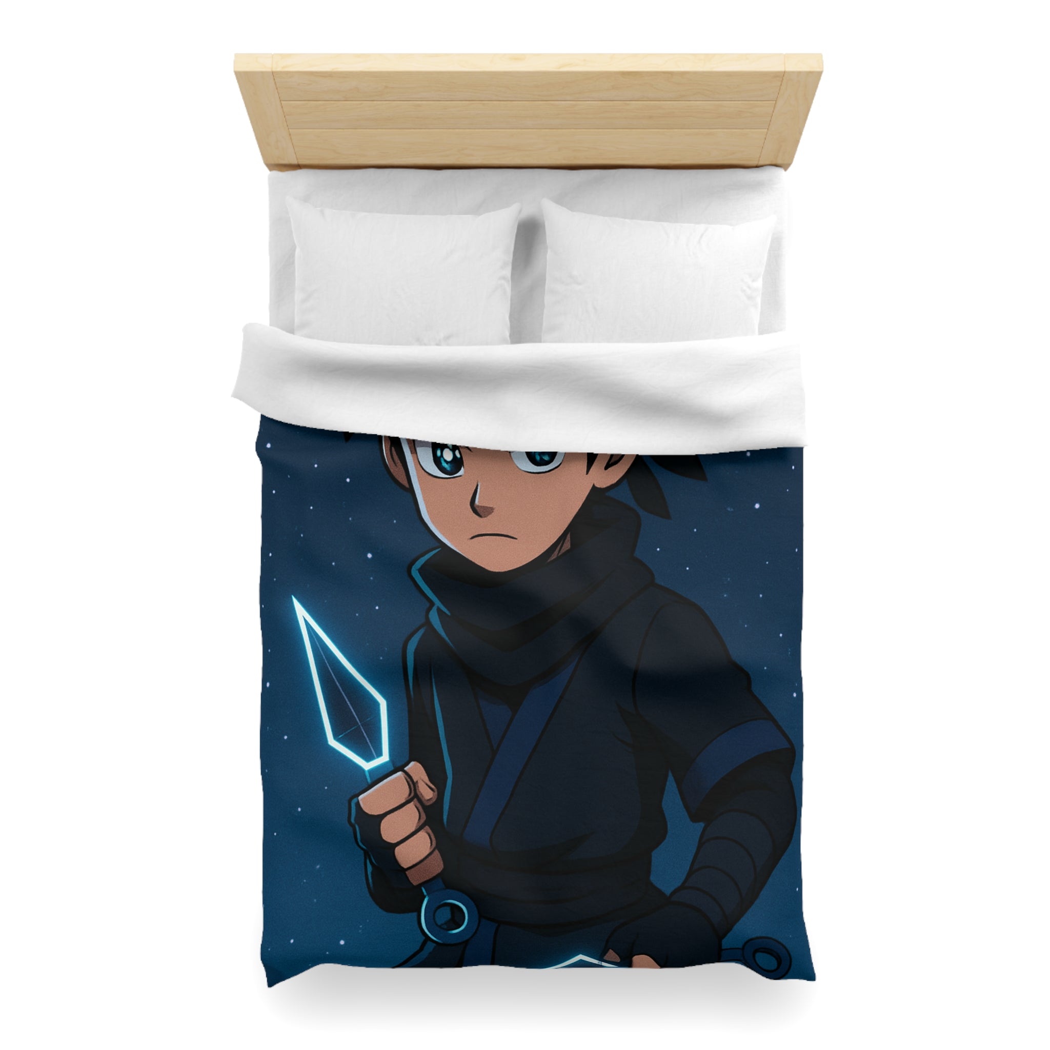 Housse de Couette Microfibre Illustration Unique Design Moderne Décoration Intérieure Raffinée