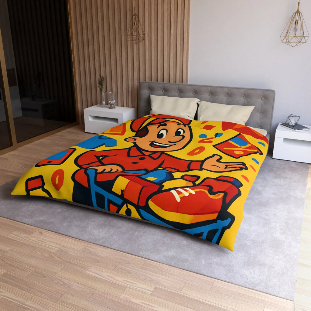 Housse de Couette Microfibre Création Artistique Moderne Design Exclusif Décoration Chambre