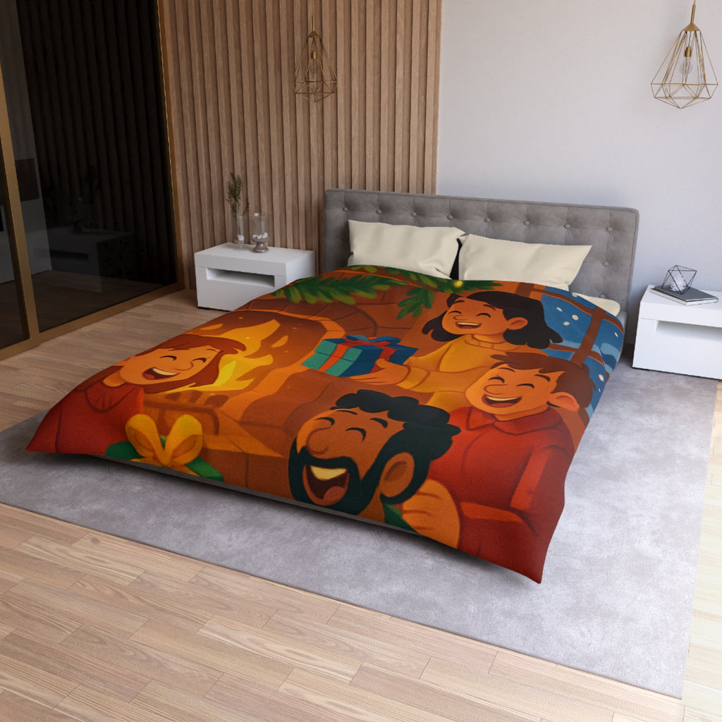 Housse de Couette Microfibre Motif Créatif Original Style Contemporain Chambre Élégante