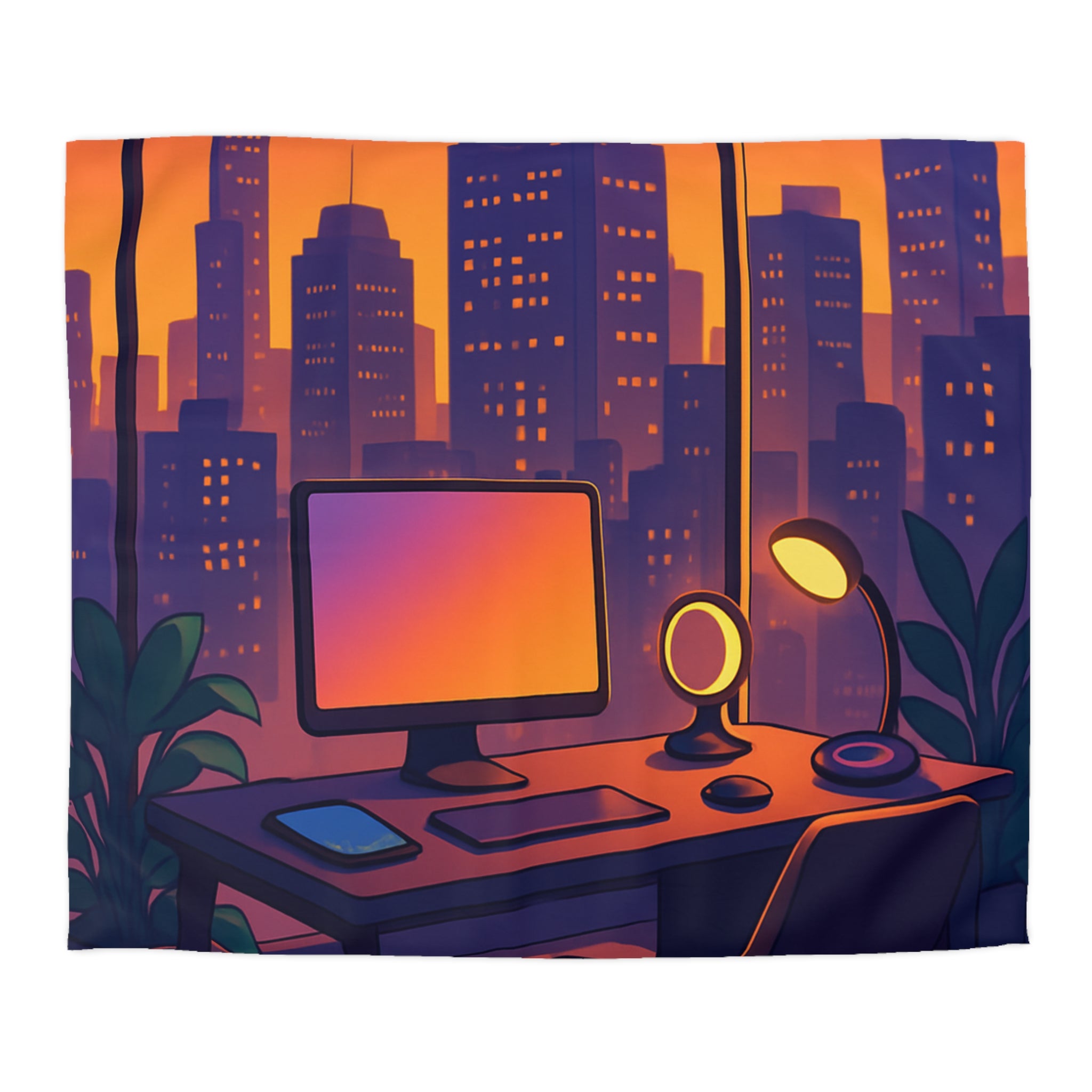 Housse de Couette Microfibre Design Artistique Moderne Décoration Chambre Confort Premium