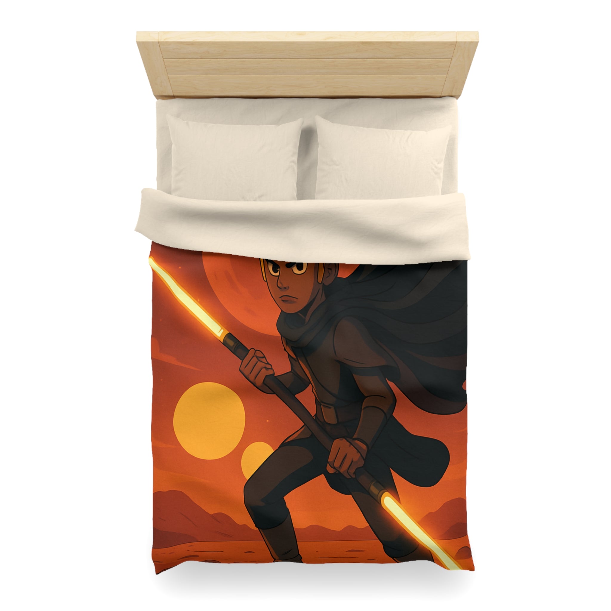 Housse de Couette Microfibre Motif Créatif Original Style Contemporain Chambre Élégante