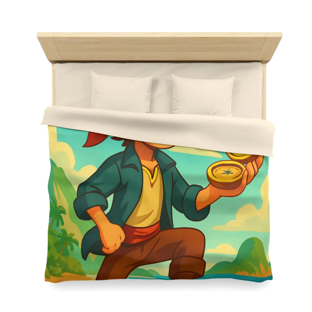 Aventurier intrépide sur un bateau avec une boussole en quête de trésors maritimes